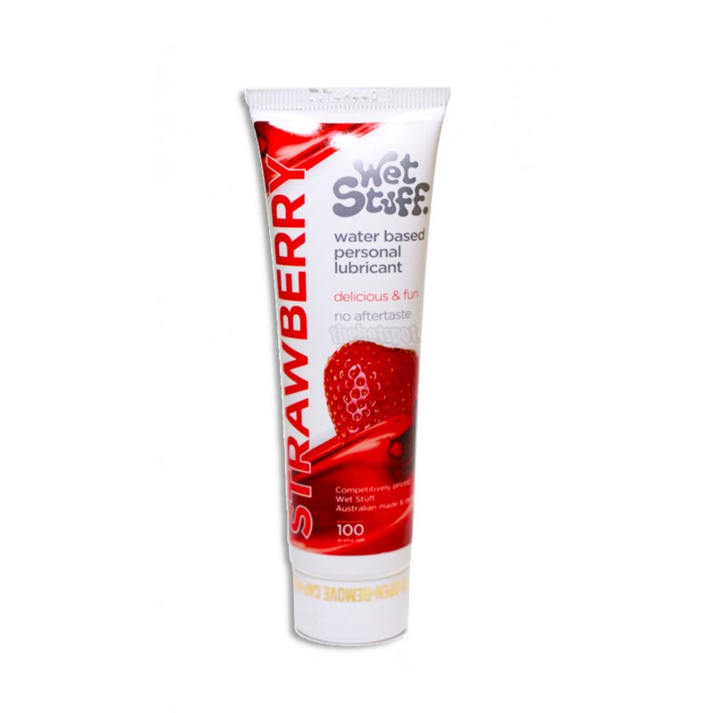 Wet Stuff Strawberry Flavoured Lubricant - 100g Tube